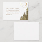 ウッドランド赤ちゃんシャワー表示シャワー囲いカード エンクロージャーカード (正面/裏面)