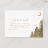 ウッドランド赤ちゃんシャワー表示シャワー囲いカード エンクロージャーカード (正面)