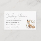 ウッドランド赤ちゃんシャワー表示シャワー エンクロージャーカード (正面)