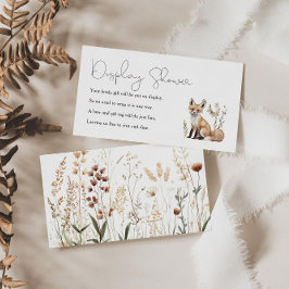 ウッドランド赤ちゃんシャワー表示シャワー エンクロージャーカード