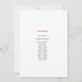 ウッドランド赤ちゃんシャワー赤ちゃん動物ゲーム5 x 7 招待状 (裏面)