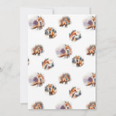 ウッドランド赤ちゃんシャワー |キツネのベビーシャワー 招待状 (裏面)