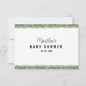 ウッドランド赤ちゃんシャワー |サンキューカード サンキューカード (裏面)