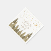 ウッドランド赤ちゃんシャワー スタンダードカクテルナプキン (角)