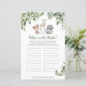 ウッドランド赤ちゃんシャワー – バスケットの中のホワイツ (スタンド正面)