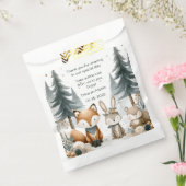 ウッドランド赤ちゃんシャワー フェイバーバッグ (封をした状態)