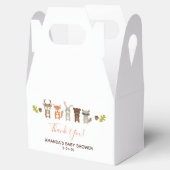 ウッドランド赤ちゃんシャワー フェイバーボックス (オープン)