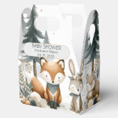 ウッドランド赤ちゃんシャワー フェイバーボックス (オープン)