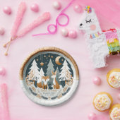 ウッドランド赤ちゃんシャワー ペーパープレート (パーティー)