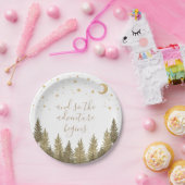 ウッドランド赤ちゃんシャワー ペーパープレート (パーティー)