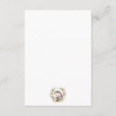 ウッドランド赤ちゃんシャワー、可愛いヘッジホッグ囲いカード エンクロージャーカード (裏面)