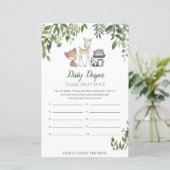 ウッドランド赤ちゃんシャワー – 汚れたおむつゲーム (スタンド正面)