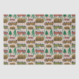 ウッドランド赤面ピンクキャンパー 薄葉紙