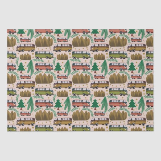 ウッドランド赤面ピンクキャンパー 薄葉紙 (正面)