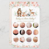 ウッドランド赤面フローラベビーまたはビアベリーゲーム (正面/裏面)