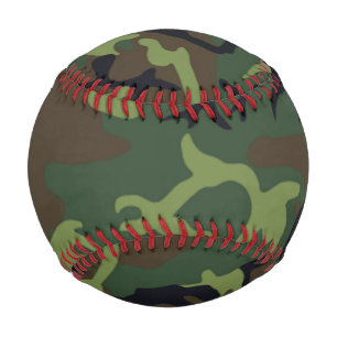 ウッドランド軍隊グリーンカモフラージュパターン 野球ボール
