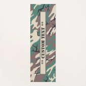 ウッドランド迷彩柄カスタム文字 ヨガマット (正面)