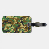 ウッドランド迷彩柄パターン ラゲッジタグ (裏面横)