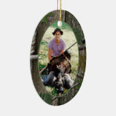 ウッドランド迷彩柄狩り写真 セラミックオーナメント (右)