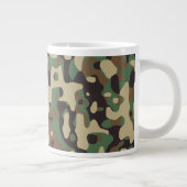 ウッドランド迷彩柄 ジャンボコーヒーマグカップ (右)