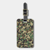 ウッドランド迷彩柄 ラゲッジタグ (正面縦)