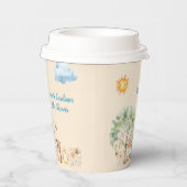 ウッドランド野生動物動物ベビーシャワー紙カップ 紙コップ (右)