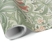 ウッドランド雑草ジョンデアールヴィンテージ花葉 ラッピングペーパー (ロールコーナー)