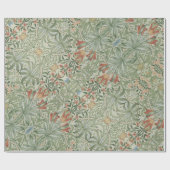 ウッドランド雑草ジョンデアールヴィンテージ花葉 ラッピングペーパー (フラット)