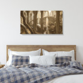 ウッドランド領域の概念 キャンバスプリント (インサイチュ (寝室))