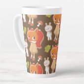 ウッドランド飾動物用クッキー カフェラテマグ (左アングル)