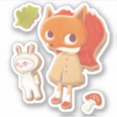 ウッドランド飾動物用クッキー シール (正面)