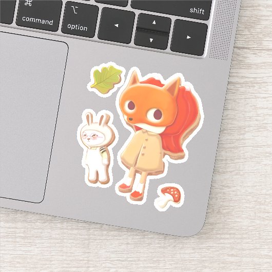 ウッドランド飾動物用クッキー シール (詳細)