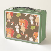 ウッドランド飾動物用クッキー メタルランチボックス (裏面)