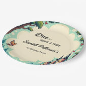 ウッドランド魅惑の森おとぎ話1歳の誕生日 ペーパープレート (アングル)