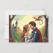 ウッドランド魅惑の森の城フェアリータ結婚ーレ 出欠カード (裏面)