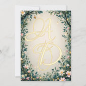 ウッドランド魅惑の森の妖精結婚話 セーブザデート (裏面)