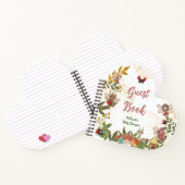 ウッドランド魅惑フェアリーベイビーシャワーゲストブック ノートブック (内部)