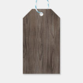 ウッドランド鹿の森の誕生日パーティー赤ちゃんシャワー ギフトタグ (裏面)