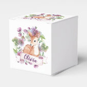 ウッドランド鹿の誕生日パーティーパーソナライズオファーボックス フェイバーボックス (正面サイド)