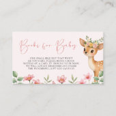 ウッドランド鹿の赤ちゃんシャワーベビー エンクロージャーカード (正面)