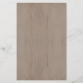 ウッドランド鹿の赤ちゃんシャワー予測ゲーム (裏面)