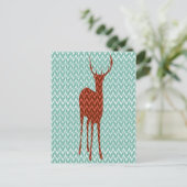 ウッドランド鹿はがき ポストカード (スタンド正面)