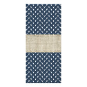 ウッドランド鹿アドバイスカード、ベビーシャワー、バーラップ ラックカード (裏面)