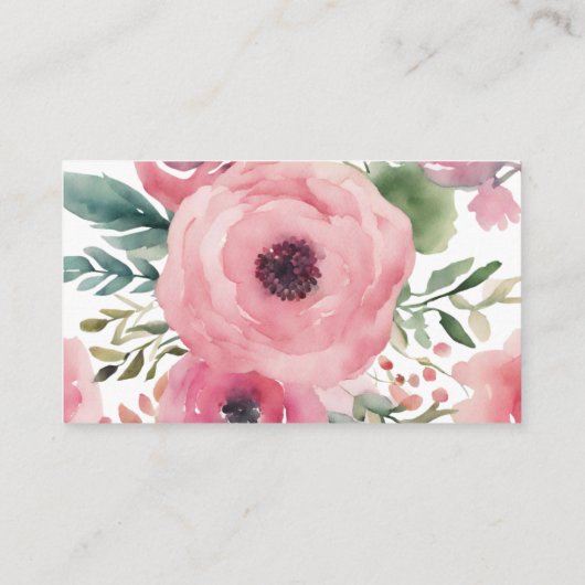 ウッドランド鹿ガールブック赤ちゃんシャワー エンクロージャーカード (裏面)