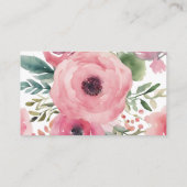 ウッドランド鹿ガール赤ちゃんシャワーおむつラッフル エンクロージャーカード (裏面)