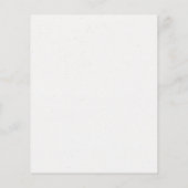 ウッドランド鹿フローラベビーシャワー招待状 (裏面)