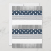 ウッドランド鹿ベビーシャワー招待状ホイルフェイクー 招待状 (裏面)