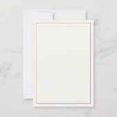 ウッドランド鹿〔雄ジカの〕枝角ベビーシャワーサンキューカード- サンキューカード (裏面)