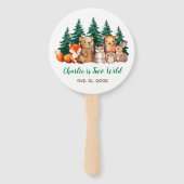 ウッドランド2野生写真第2バースデーフォレスト動物 ハンドファン (正面)