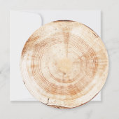 ウッドランド・アドベンチャー素朴が赤ちゃんシャワーを待つ 招待状 (裏面)